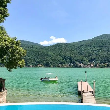 公寓 Cozy On The Lake, With Pool, Terrace And Free Parking - Casa Felice *